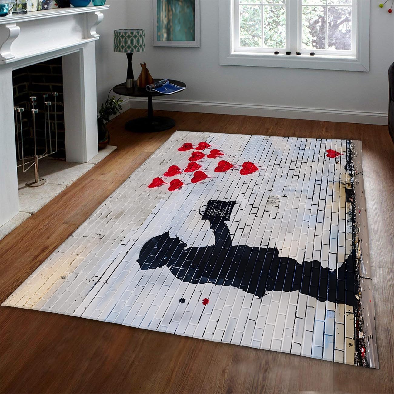 Tapis graffitis anti-glisse et lavable, fini les taches dans la chambre