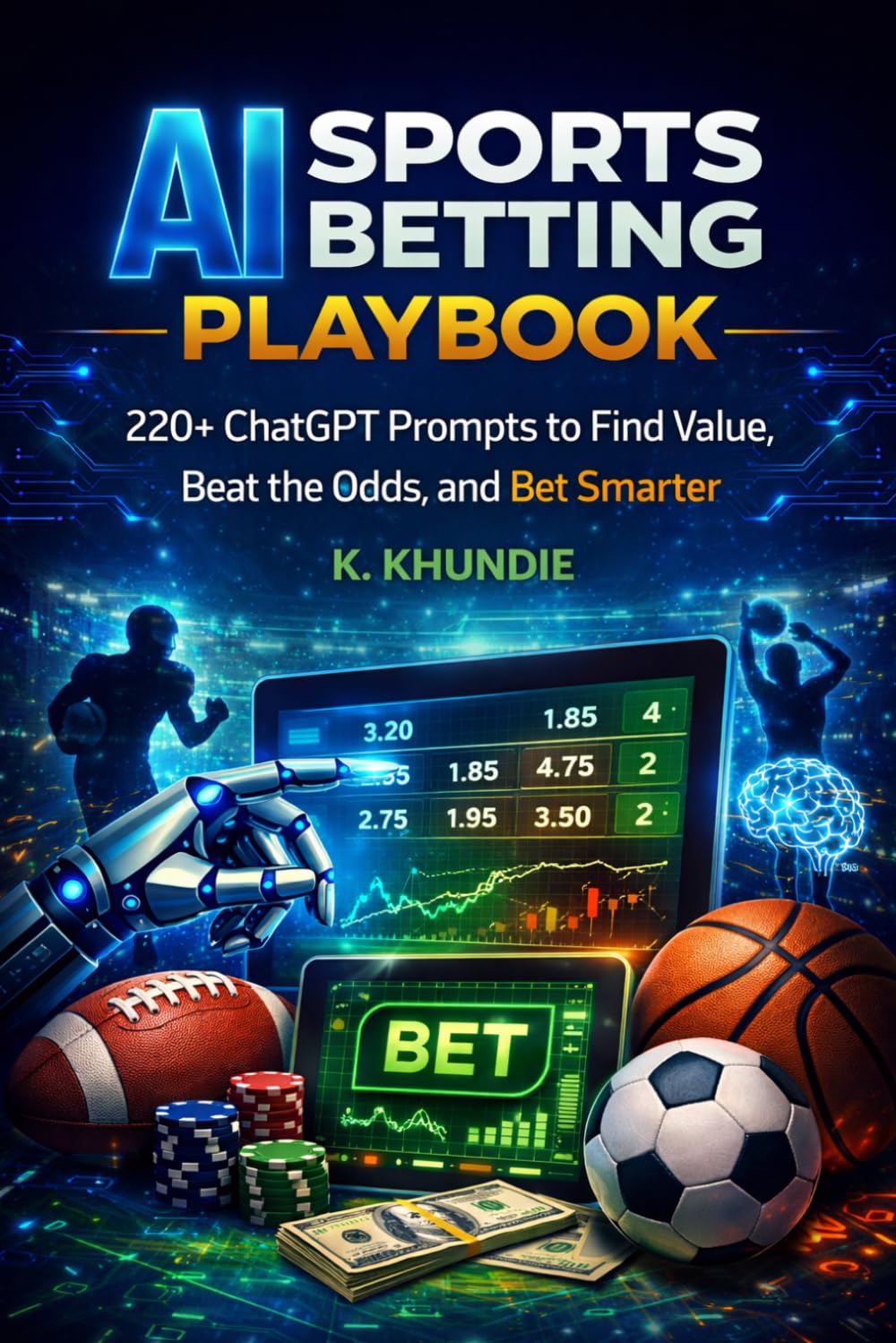 AI Sports Betting Playbook: 220+ ChatGPT Prompts to Find Value, Beat the Odds, and Bet Smarter