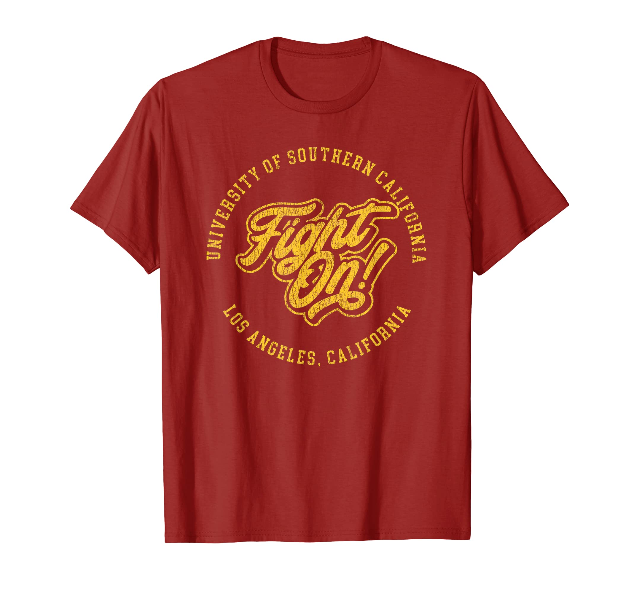 MademarkUSC Fight On! USC Vintage Script Lettering T-ShirtOEKO-TEX STANDARD 100