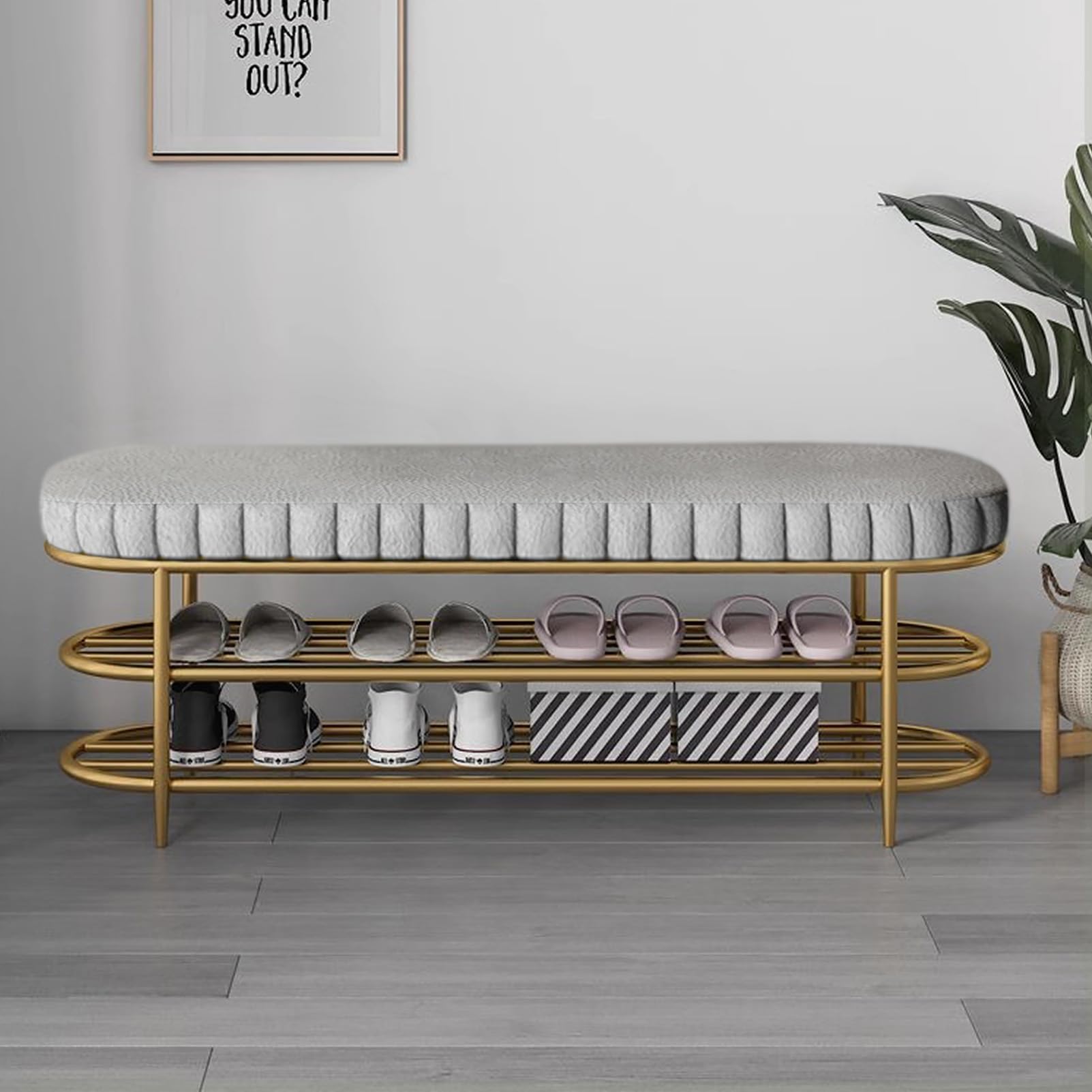 Banc chaussures pour petits espaces solution rangement chambre