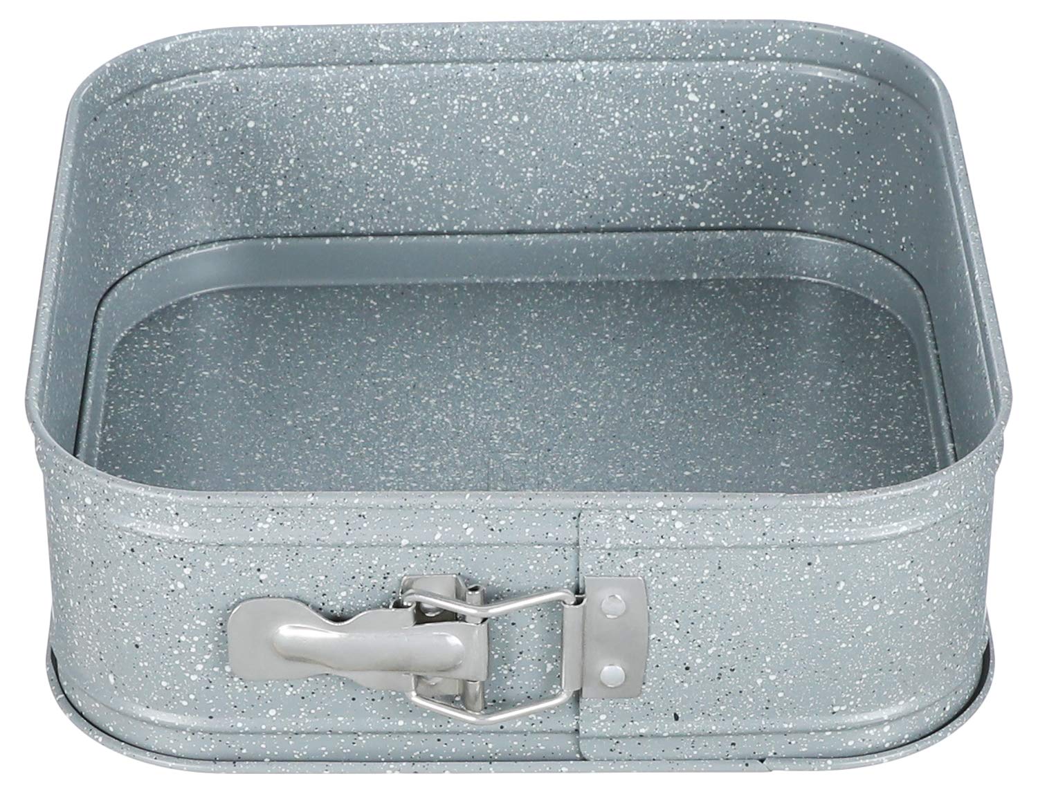 Marble Granite Rectangular Springfrom Cake Tin, 24×24 Cm Grey, Grey Marble, Cb1057-24, Neoflam