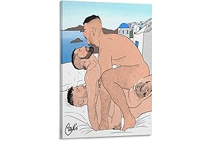 Modern Stylish Wall Decor Pictures Art Prints Gay Porn Art Poster Decorations 12x18 inch Posters.