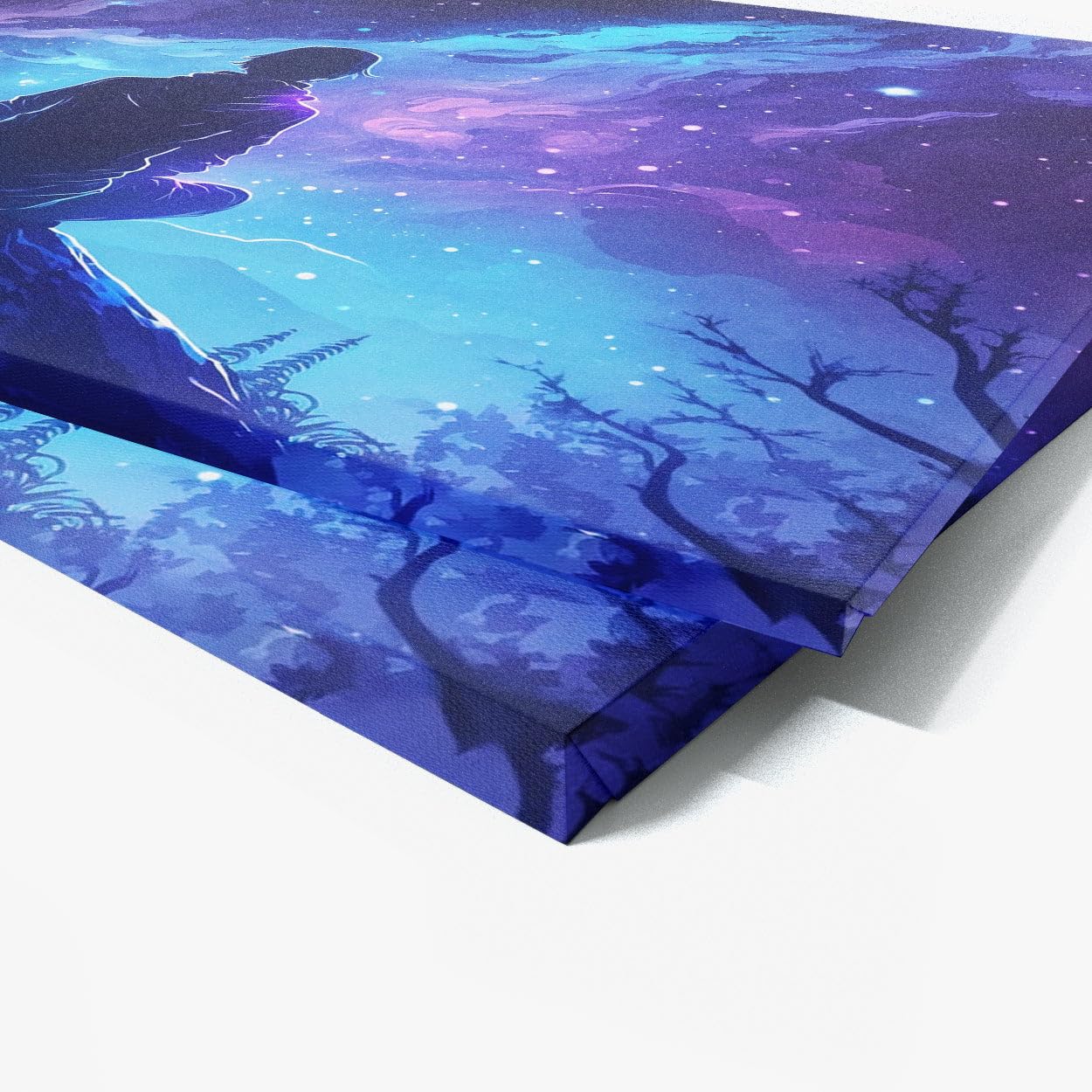 古塔つみ over print POP ART canvas blue ED11 Amazon.com: Large