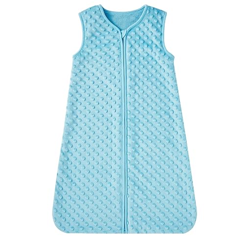 Miniatura 7 de DaysU Saco de dormir para bebé de microforro polar, sin mangas, con cremallera bidireccional, saco de dormir para bebé unisex de 12 a 18 meses, 1
