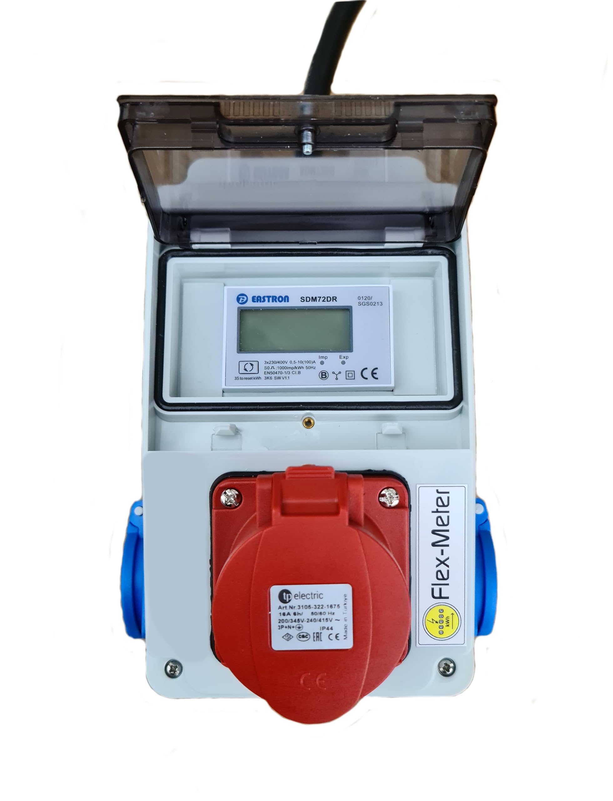 Mobiler Stromzähler CEE 400V/16A geeicht MID