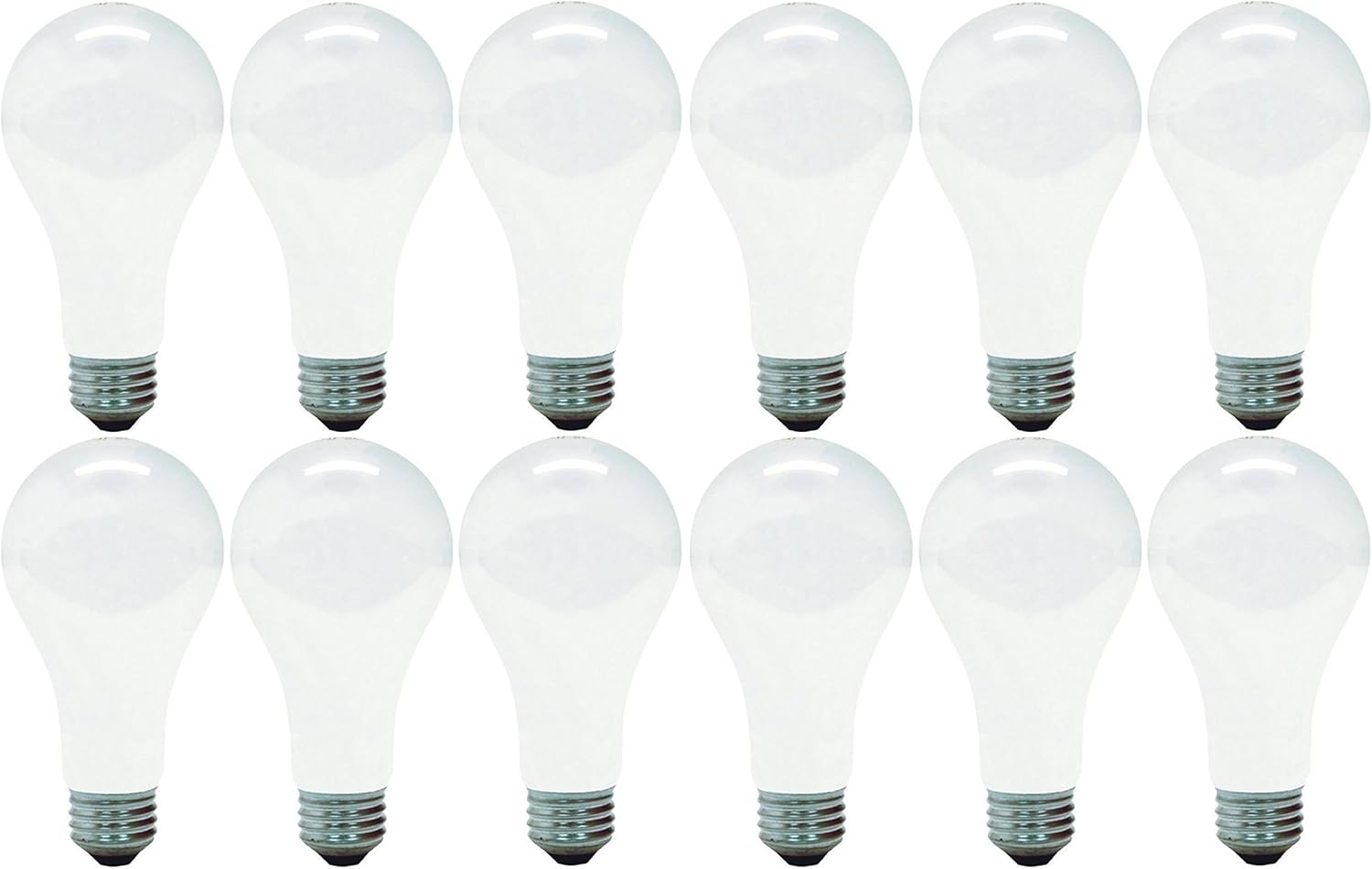 GE Soft White Light Bulb, 200 Watt, General Purpose Light Bulb, Medium Base (12 Pack)