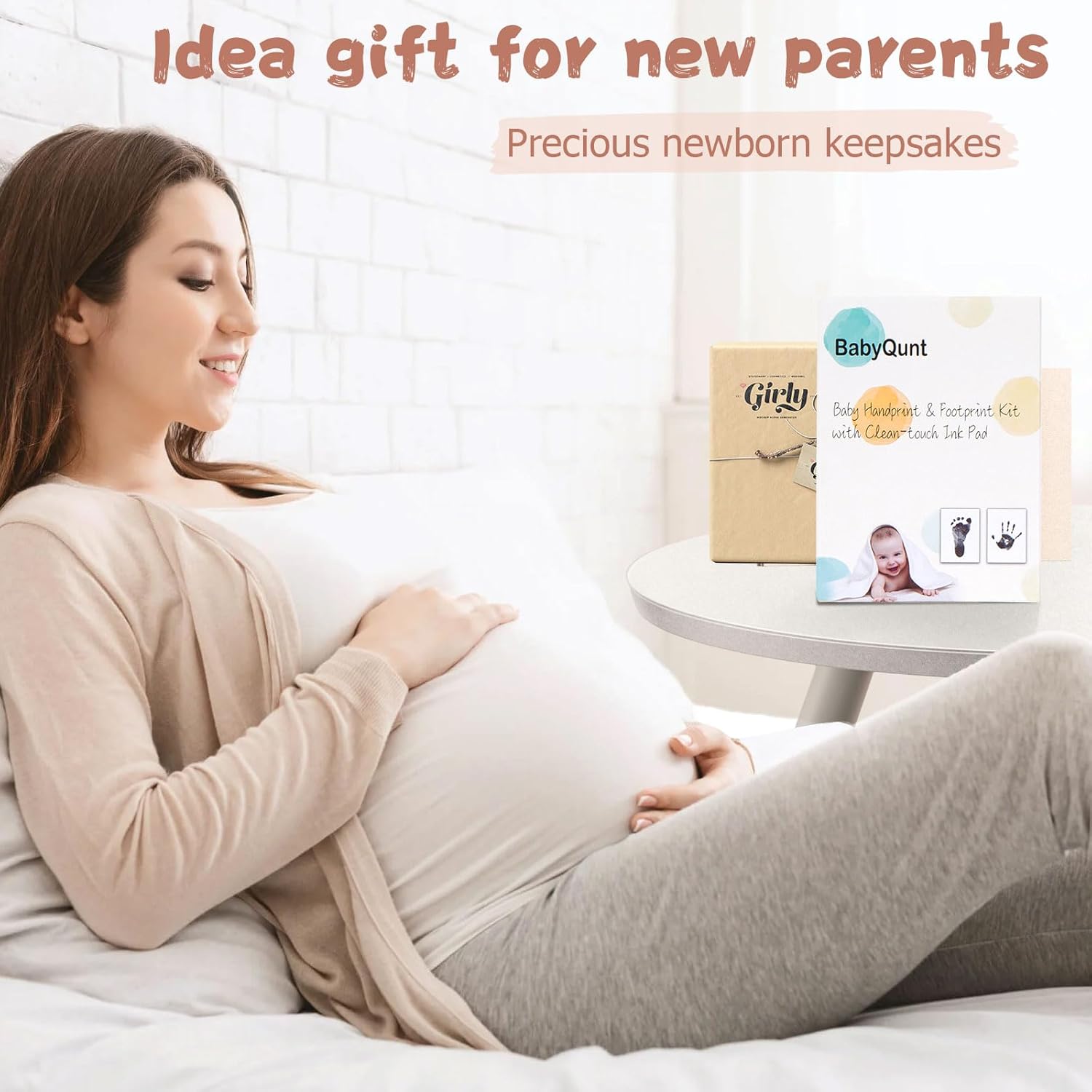 Inkless Baby Hand and Footprint Kit,Clean-Touch Ink Pad Kit,Safe No Mess Printing Infant Hand Foot Stamp,4 Pack Newborn Inkless Print Pads Best Keepsake or Gifts for Family - Image 7