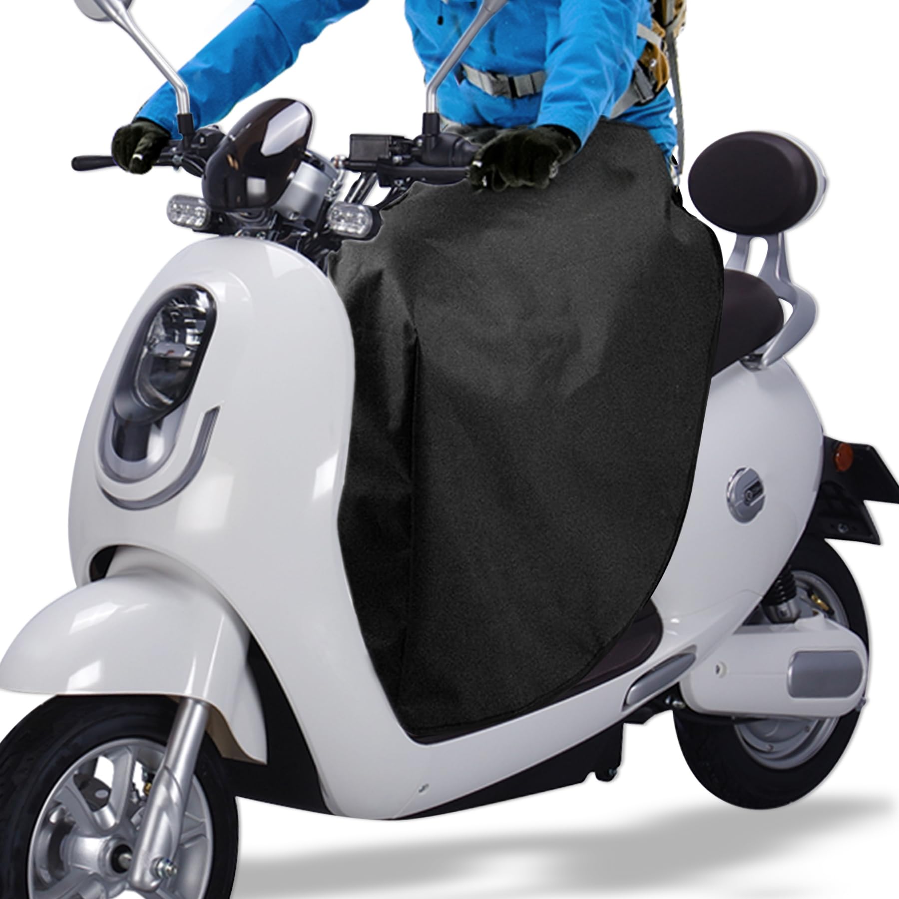 TZEKING Pokrowiec na nogi skutera, uniwersalny, wodoodporny termiczny koc na nogi, pokrowiec na nogi motocyklowe, wiatroszczelne pokrowce na nogi do skutera, do skuterów i motocykli