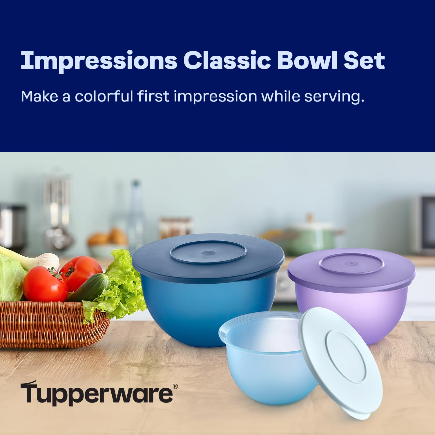 Amazon.com: Tupperware Impressions Classic 3 Piece Food Storage
