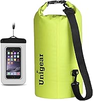 Unigear Waterproof Dry Bag 2L-40L Floating Lightweight Kayak Boating Fishing Bag + Phone Case