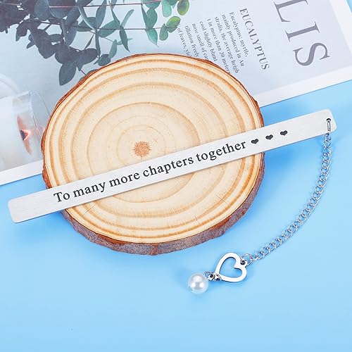 Miniatura 3 de Marcapáginas para mujeres y hombres Día de San Valentín para él aniversario cumpleaños boda compromiso regalo de Navidad para novia esposa novio