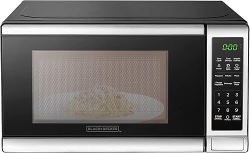 Miniatura 8 de BLACK+DECKER Horno microondas 5-en-1 con función de freidora de aire, combinación, horneado, asado y cocción por convección, 0,9 pies cúbicos,
