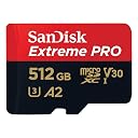 SanDisk Extreme Pro Micro SDXC UHS-I U3 A2 V30 Memory Card + Adapter (512GB) gallery image