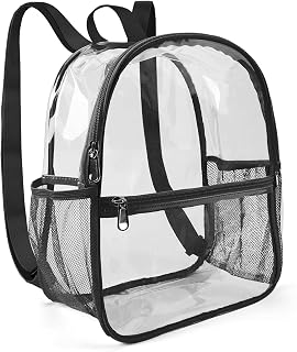 Clear Backpack Stadium Approved, Heavy Duty Clear Backpacks For School, Clear Bookbag For School, See Through Backpack, Clear Plastic Backpack, Clear Concert Backpack, Transparent Backpack