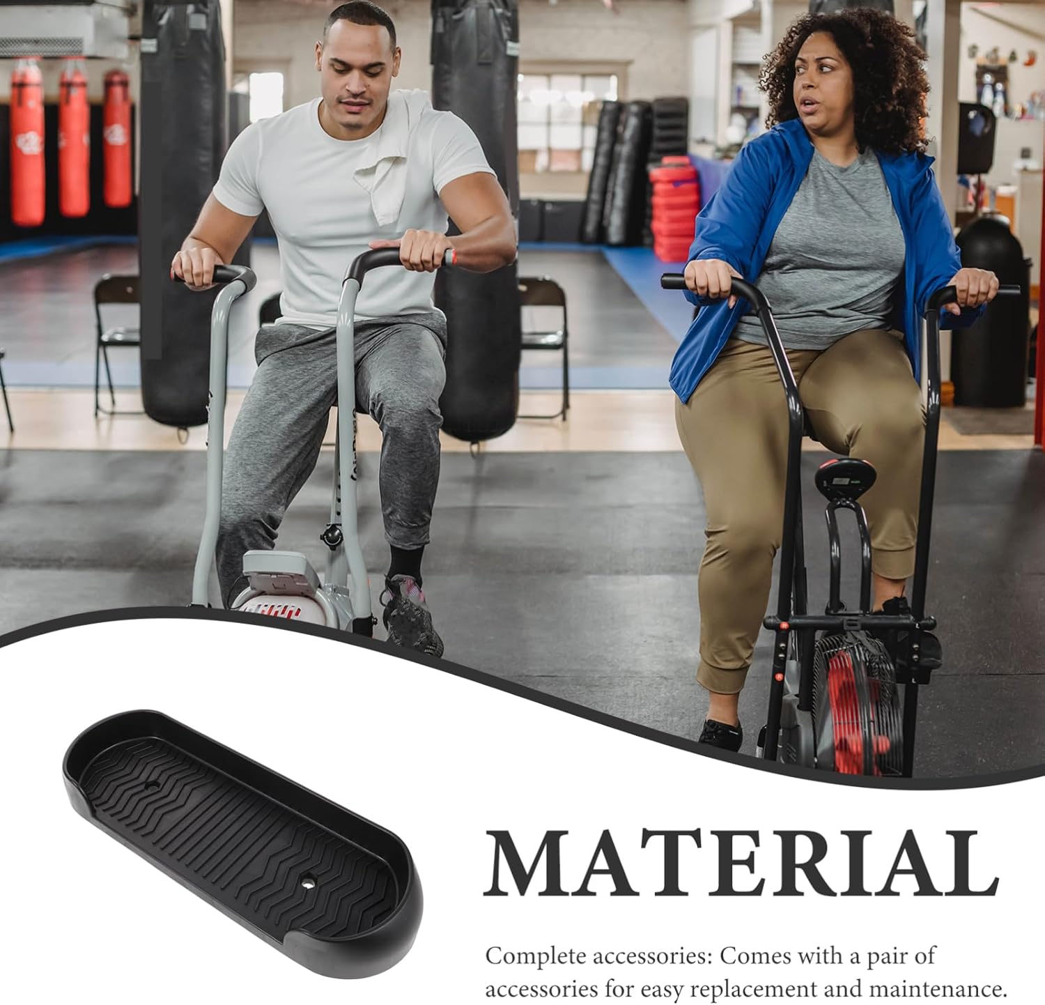 Plastic Plastic Foot Pedal Black Pedal for Rowing Machine Bike Parts Bike Stuff