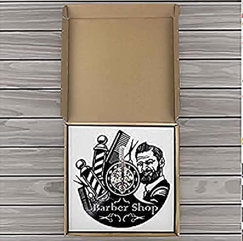 Miniatura 3 de Reloj de pared de vinilo Reloj de pared de disco de vinilo Relojes de pared decorativos Peluquería Reloj de pared de vinilo de diseño moderno