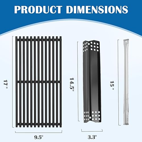 Miniatura 4 de SafBbcue Kit de piezas de repuesto para parrilla Expert Grill 6 quemadores 720-0969 720-0969C 720-0969GB Rejillas de repuesto para parrilla de gas,