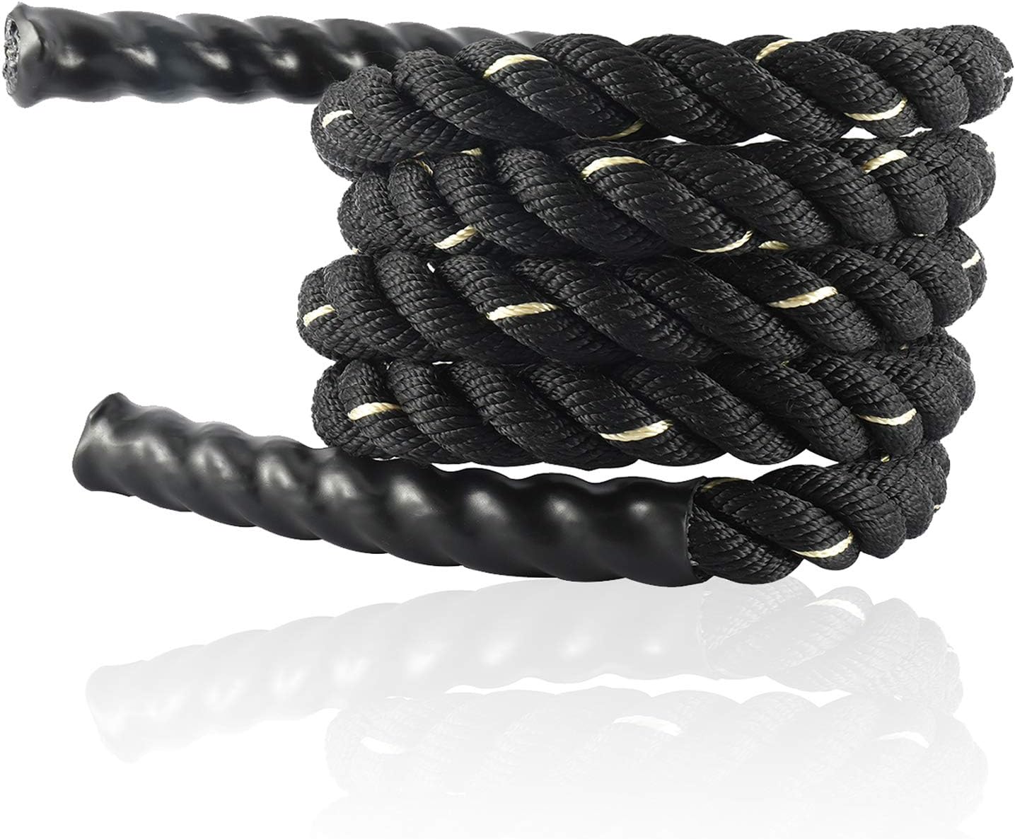 Heavy Jump Rope Skipping Rope Workout Battle Rope for Strength Training, Cardio Workout, Crossfit, Fitness Exercise Rope (1 in x 9.8 ft)