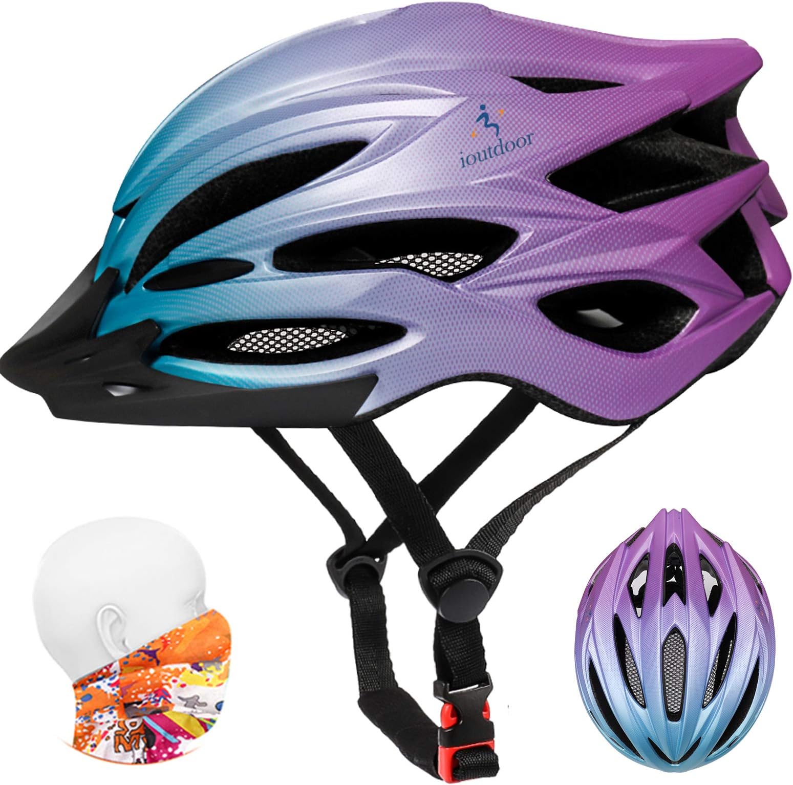 Bike Helmet Men, Mountain Cycle Helmets Ladies 56-62CM
