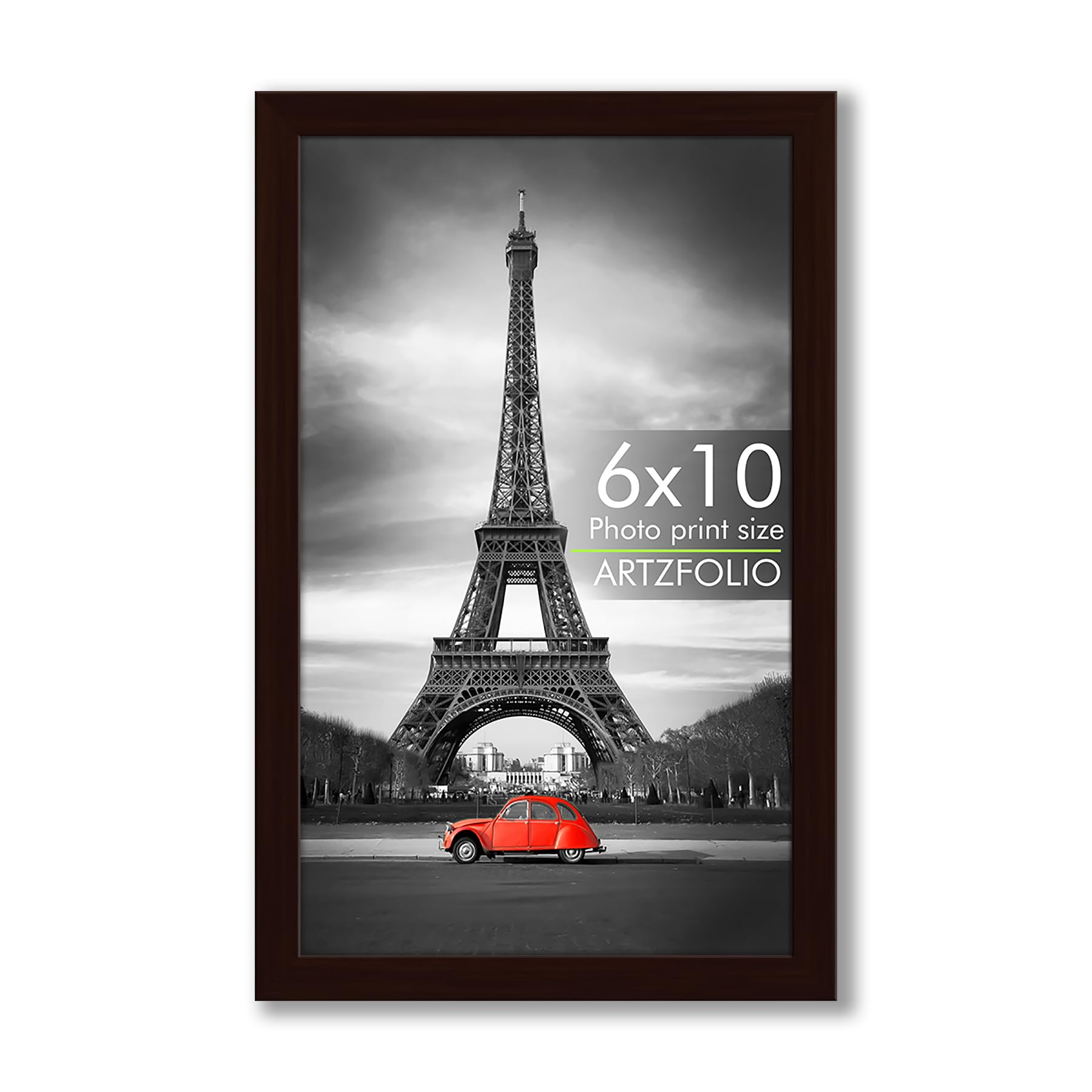 ArtzFolio Wall & Table Photo Frame D556 | Wall Photo Frame Collage for Living Room | Picture Frames Bedroom, Home & Office Decoration | Dark Brown | 6x10 inch (15x25 cms)