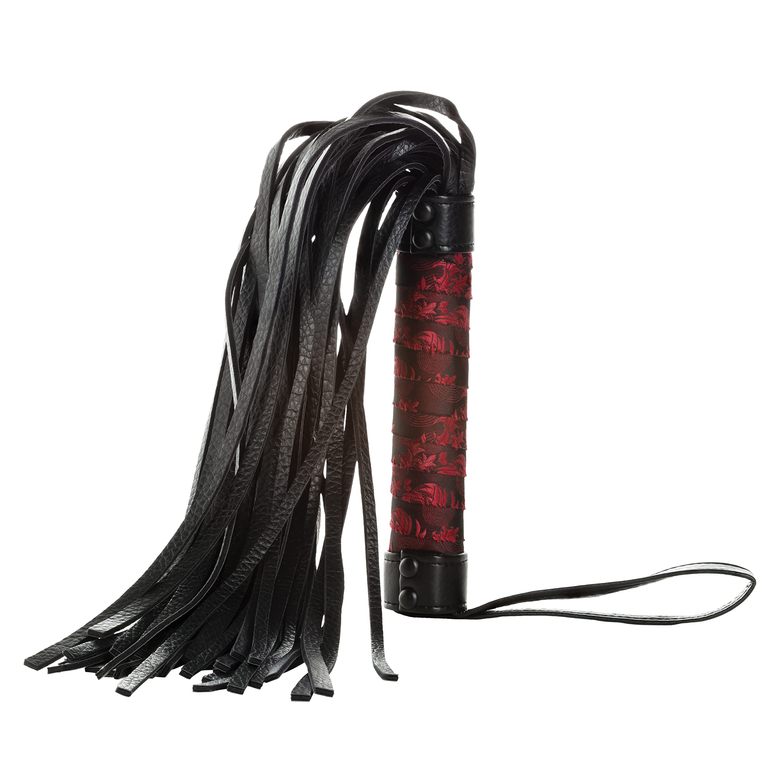 CalExotics Látigo, Color Negro/Rojo - 1 Látigo