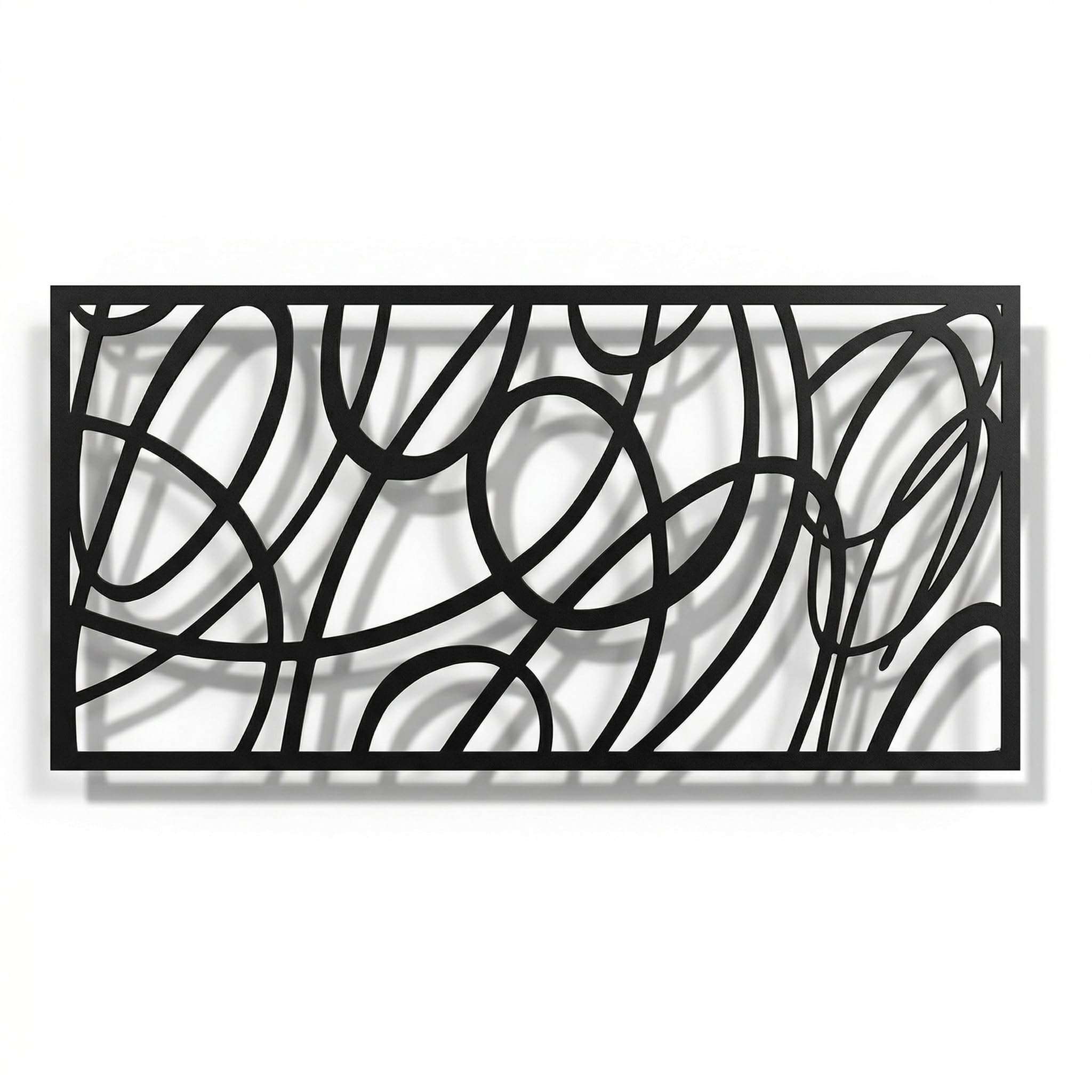 DEKADRON Metal Wall Decor, Geometric Design Home Decoration, Metal Wall Art, Home Office Interior Decoration, Minimalist Art