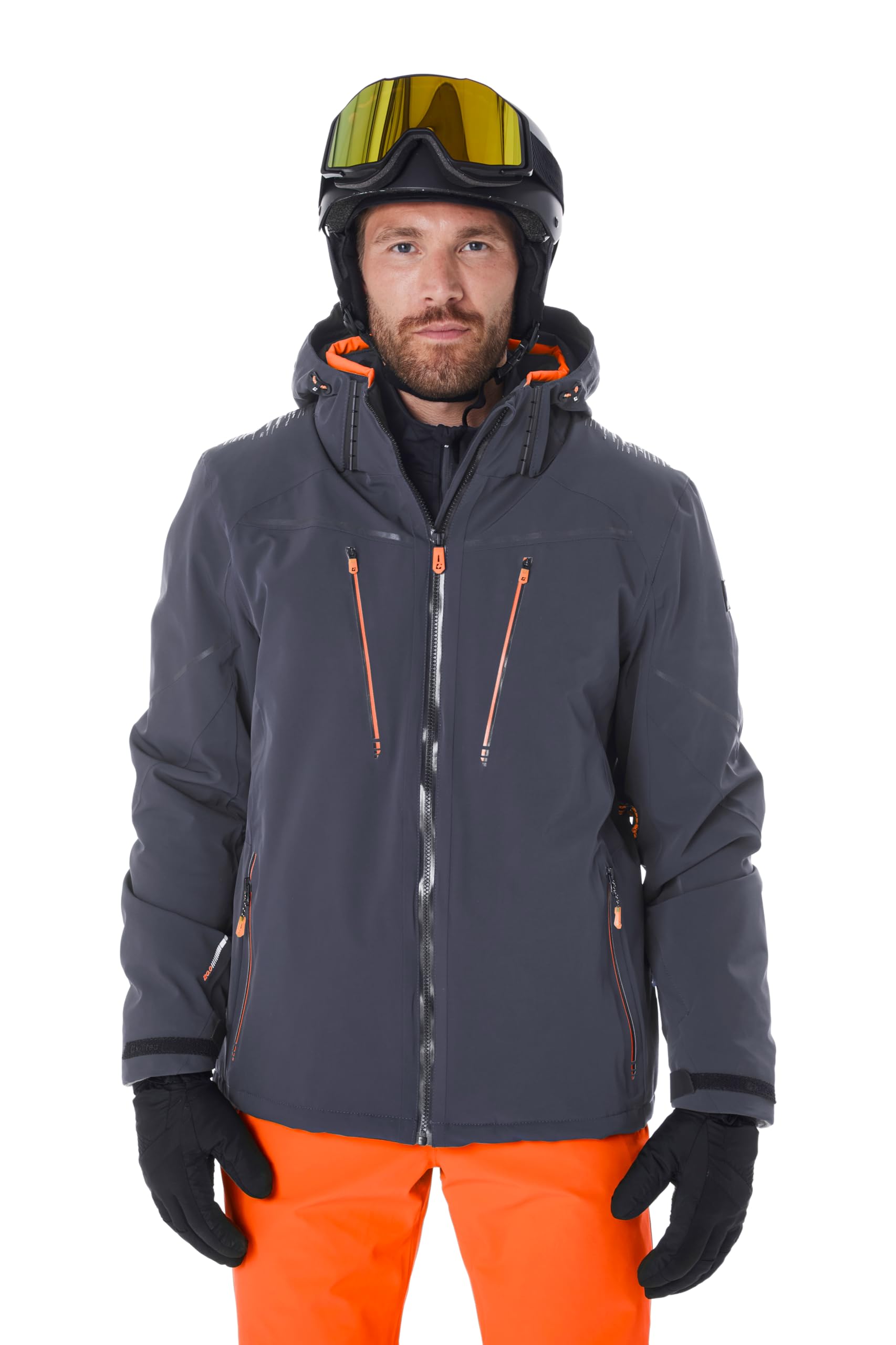 Killtec Herren Ksw 50 Mn Ski Jckt Skijacke/Funktionsjacke mit abzipbarer Kapuze, Schneefang und Unterarmventilation