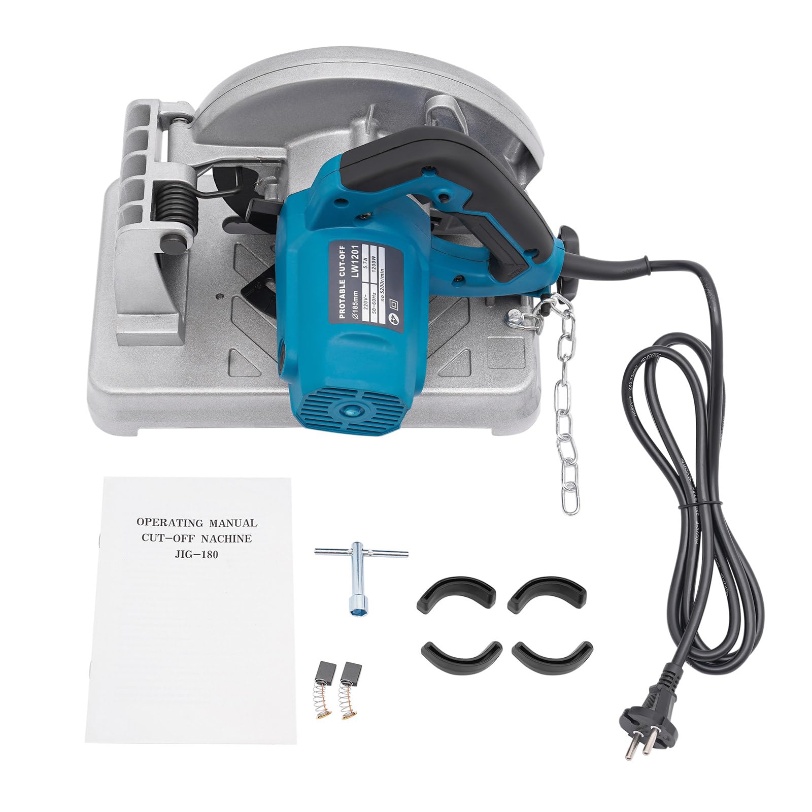 Sierra de Corte para Metales Multiusos de 17,8 cm - 5200 RPM con Corte Transversal (Azul)