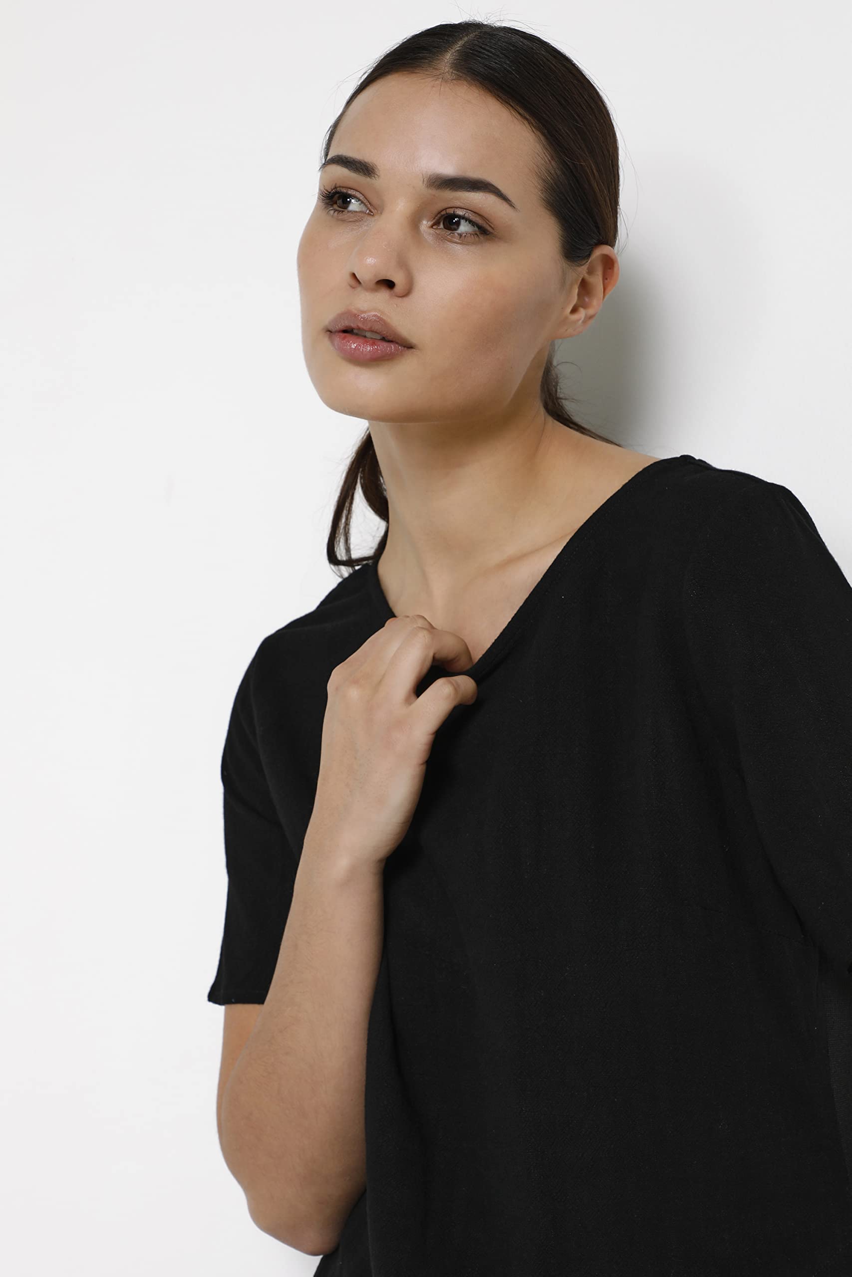 KAFFE Damen Kleid KAliny Damen Kleid Kurzarm Basic Rundhals Shirtkleid Kurzarm