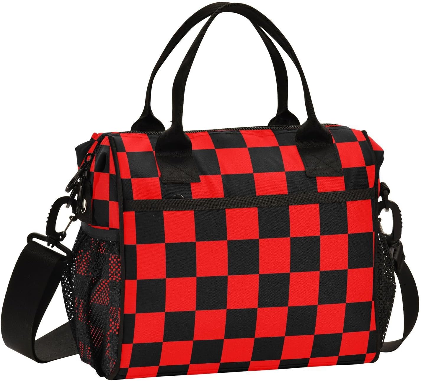 ALAZA African Women Black Ethnic Insulated Lunch Bags Lunchbox Cooler Reusable Large Lunch Tote Bag Shoulder Bag for Work Picnic School M