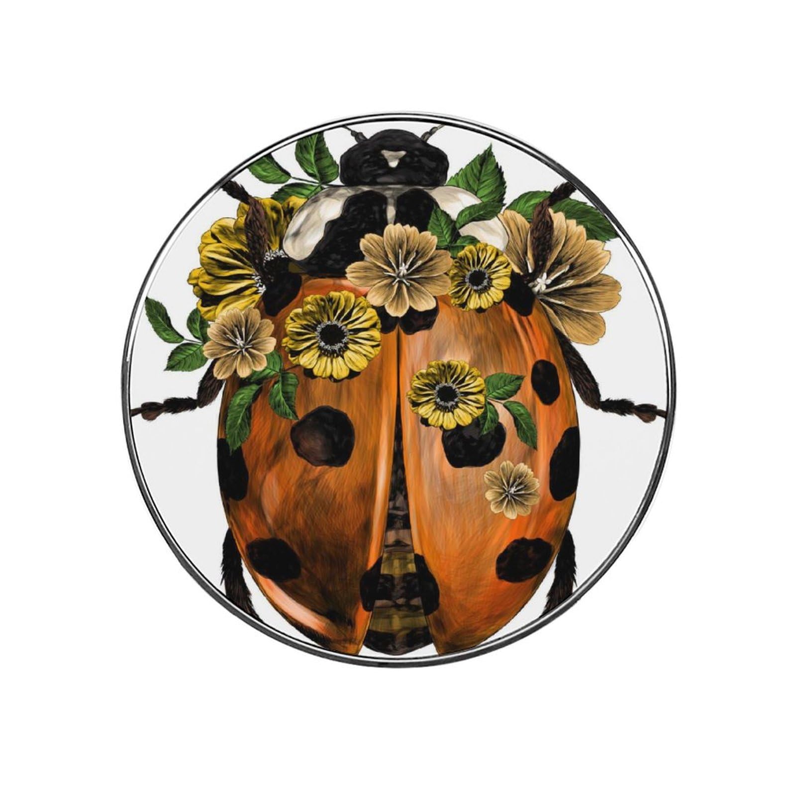 Flower Ladybug Magnets For Fridge Kitchen Decoration For Refrigerators Whiteboards