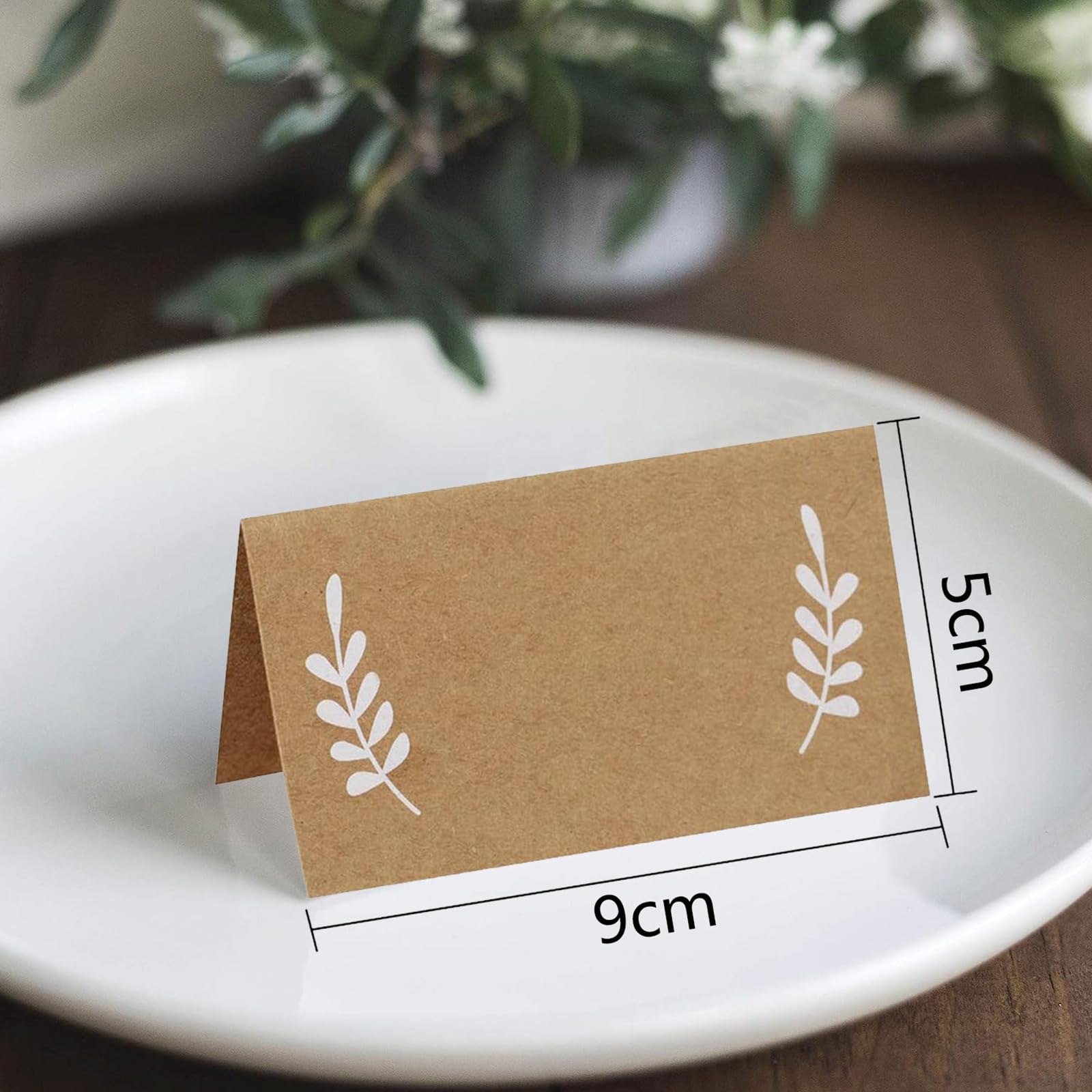 CRASPIRE 60 pz Segnaposto per Tavolo di Nozze Carta Vuota Nera 3D Numero di Posto Nome Segnaposto per Matrimonio Fidanzamento Decorazione Festa Ricevimento Banchetto Compleanno Cena Forniture