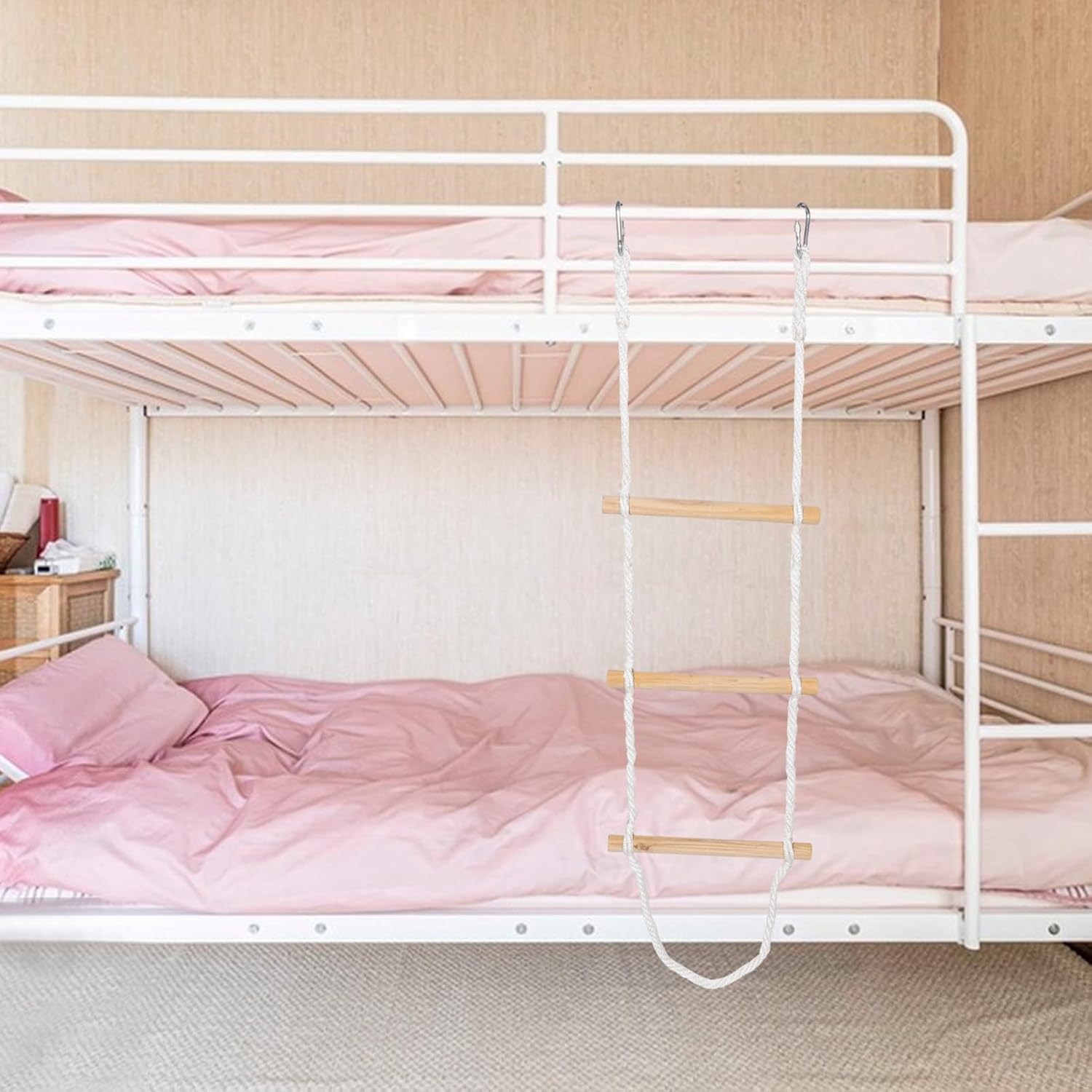 Loft Bed Climbing Rope Ladder Sturdy Portable Ladder for Boys and Girls Outdoor Climbing Wall Playset