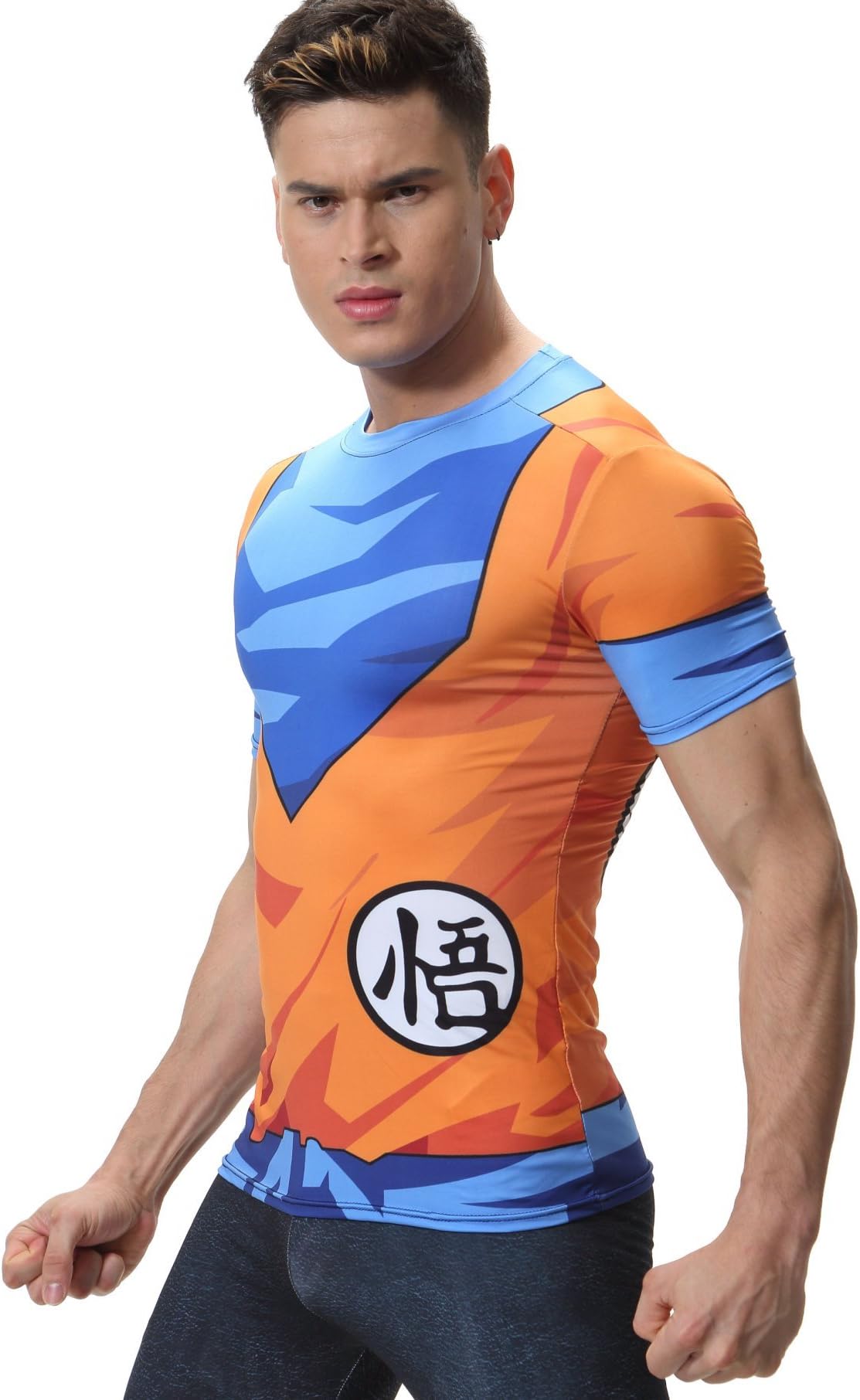 Cody Lundin Men's Japanese Comic Compression T-Shirt Jogging Motion Fitness T-Shirt