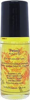 Peony Perfume Oil, 1.0 Oz Portable Roll-On Fragrance with Long-Lasting Scent, Delightful Essential Oils and Jojoba Oil For Daily Use