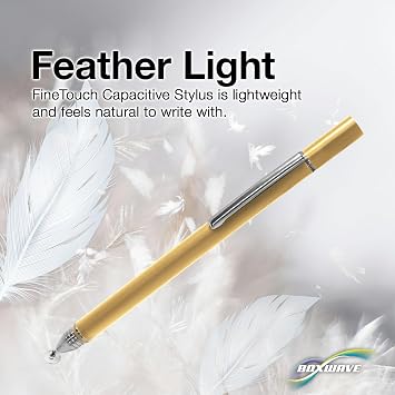 BoxWave Stylus Pen Compatible with HiBy R4 X Evangelion - FineTouch Capacitive Stylus, Super Precise Stylus Pen - Champagne Gold