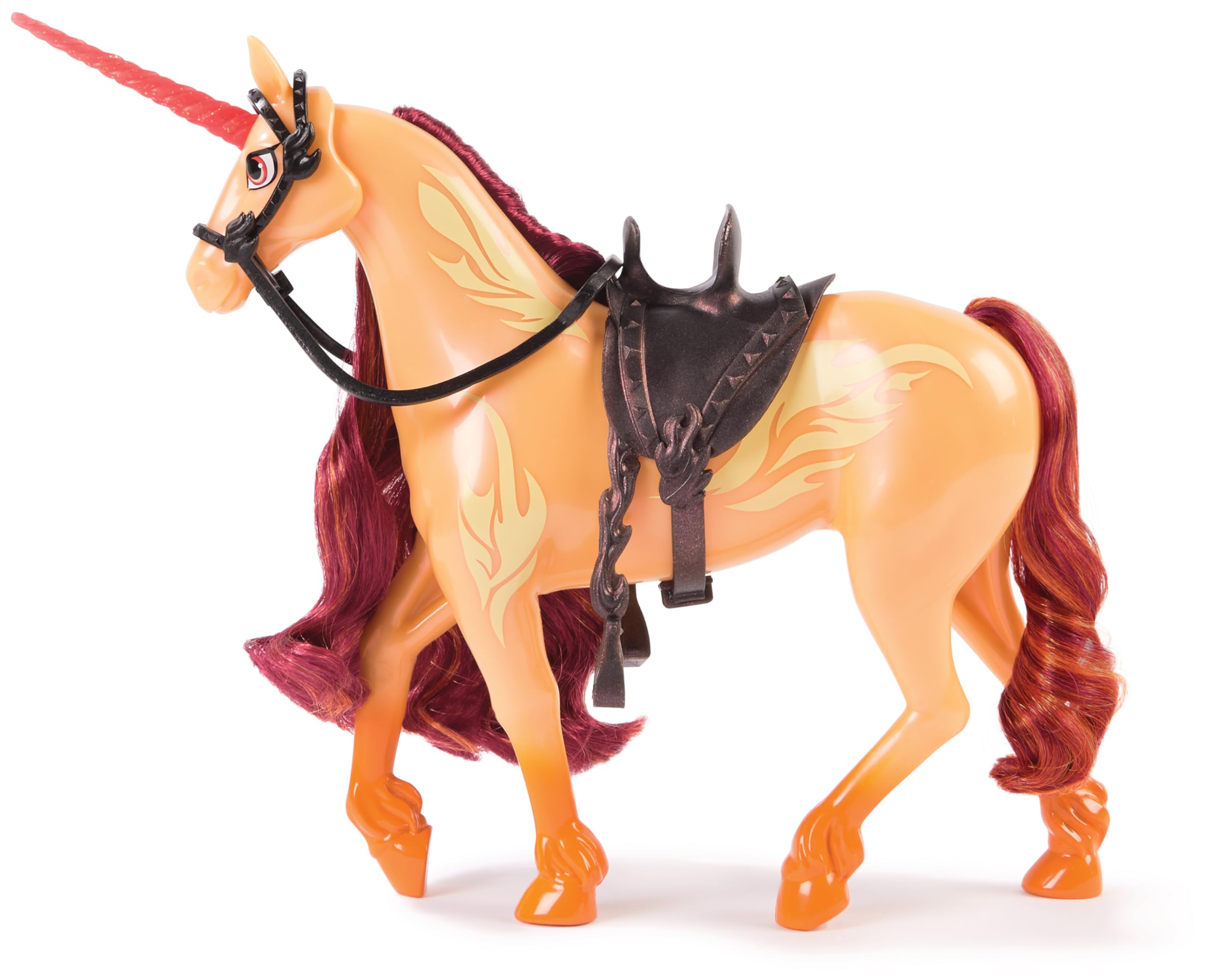 Unicorn Academy, Unicorno Cinder, 2 accessori da Equitazione,. Alto 27,9 cm, Compatibile con la bambola di Valentina, Bambole e Unicorni Giocattolo per Bambine dai 4 anni in su