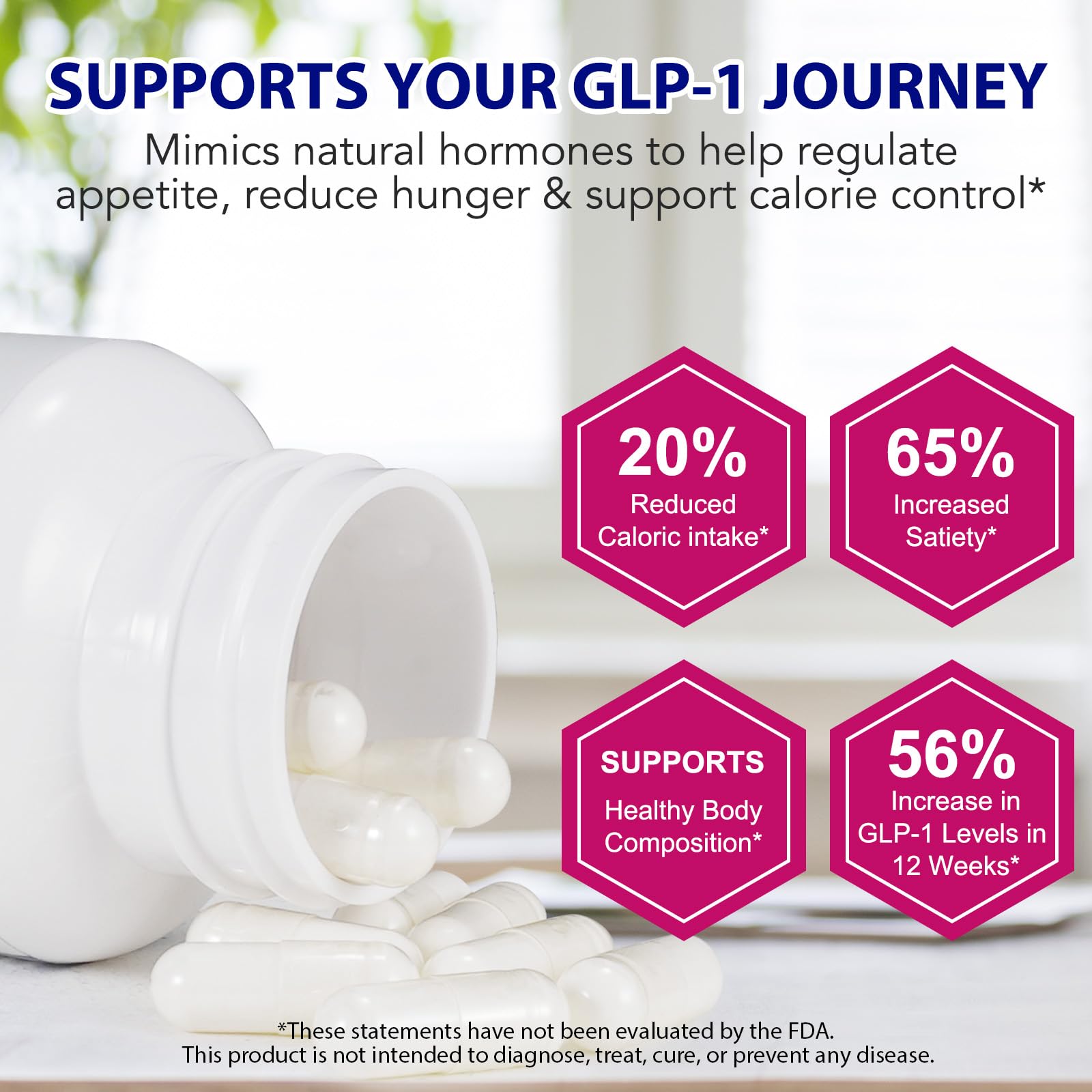 Amazon.com: GLP 1 Supplement, 120 Capsules GLP-1 Probiotic for Appetite Regulate & Gut Health, Reduce Hunger & Cravings for Digestive, Promote GLP-1 Production & Support Weight Management, Vegan for Women & Men : Amazon.com: GLP 1 Supplement, 120 Capsules GLP-1 Probiotic for Appetite Regulate & Gut Health, Reduce Hunger & Cravings for Digestive, Promote GLP-1 Production & Support Weight Management, Vegan for Women & Men :