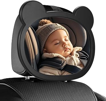 LAIVIYA Rétroviseur Bébé Anti-Secousses avec Sangle Réglable