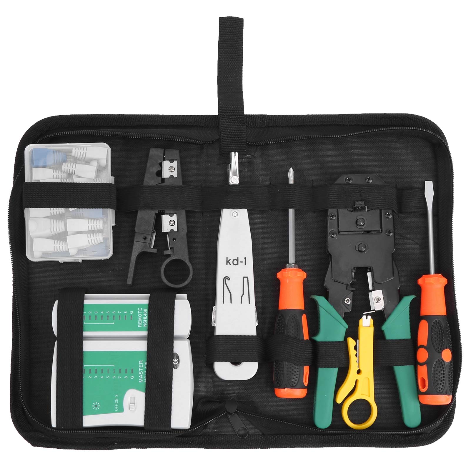 Generic Kit D'outils de Maintenance et de Réparation de Câbles Réseau, pour les Amateurs de Bricolage, Accessoires ABS Portables YG‑P109