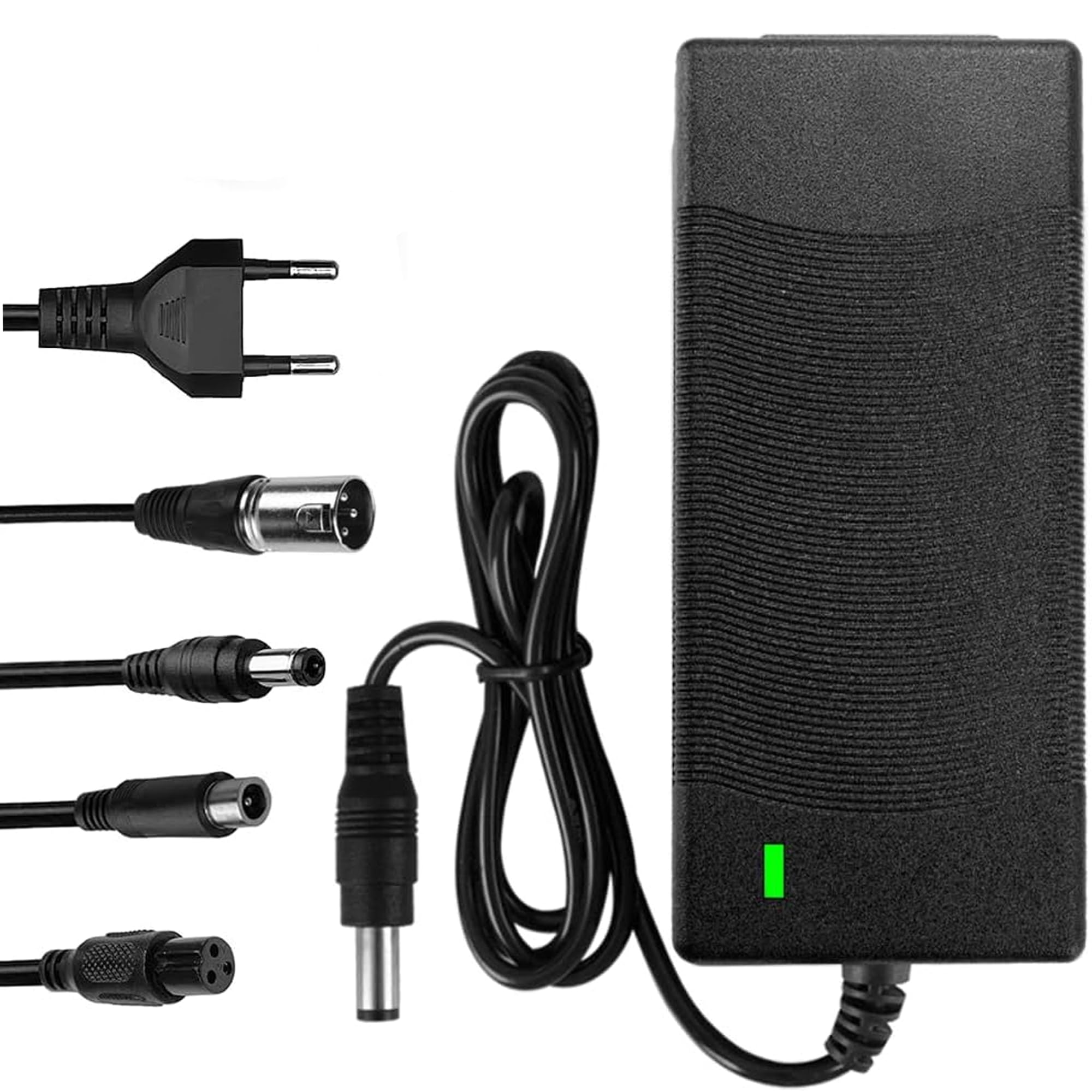 Ładowarka do skutera, 42 V 2 A, ładowarka do skutera, akumulator 42 V, zasilacz sieciowy, kabel do ładowania | Hoverboard kabel do ładowania z 6 złączami interfejsowymi, do skuterów elektrycznych, rowerów elektrycznych