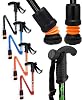 Flexyfoot Shock Absorbing Derby Handled Folding Walking Stick - Improves Safety, Improves Grip, Reduces Shocks & Jarring