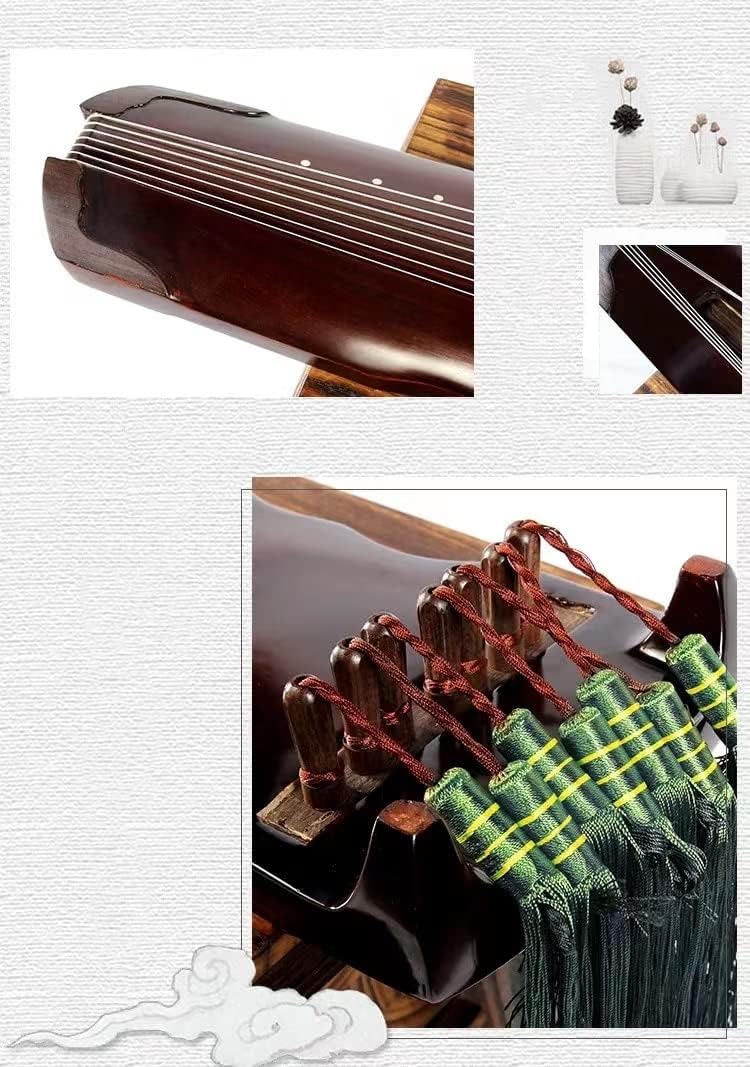 LANDTOM Einsteiger Paulownia-Holz Fuxi-Stil Guqin für Anfänger (braun)