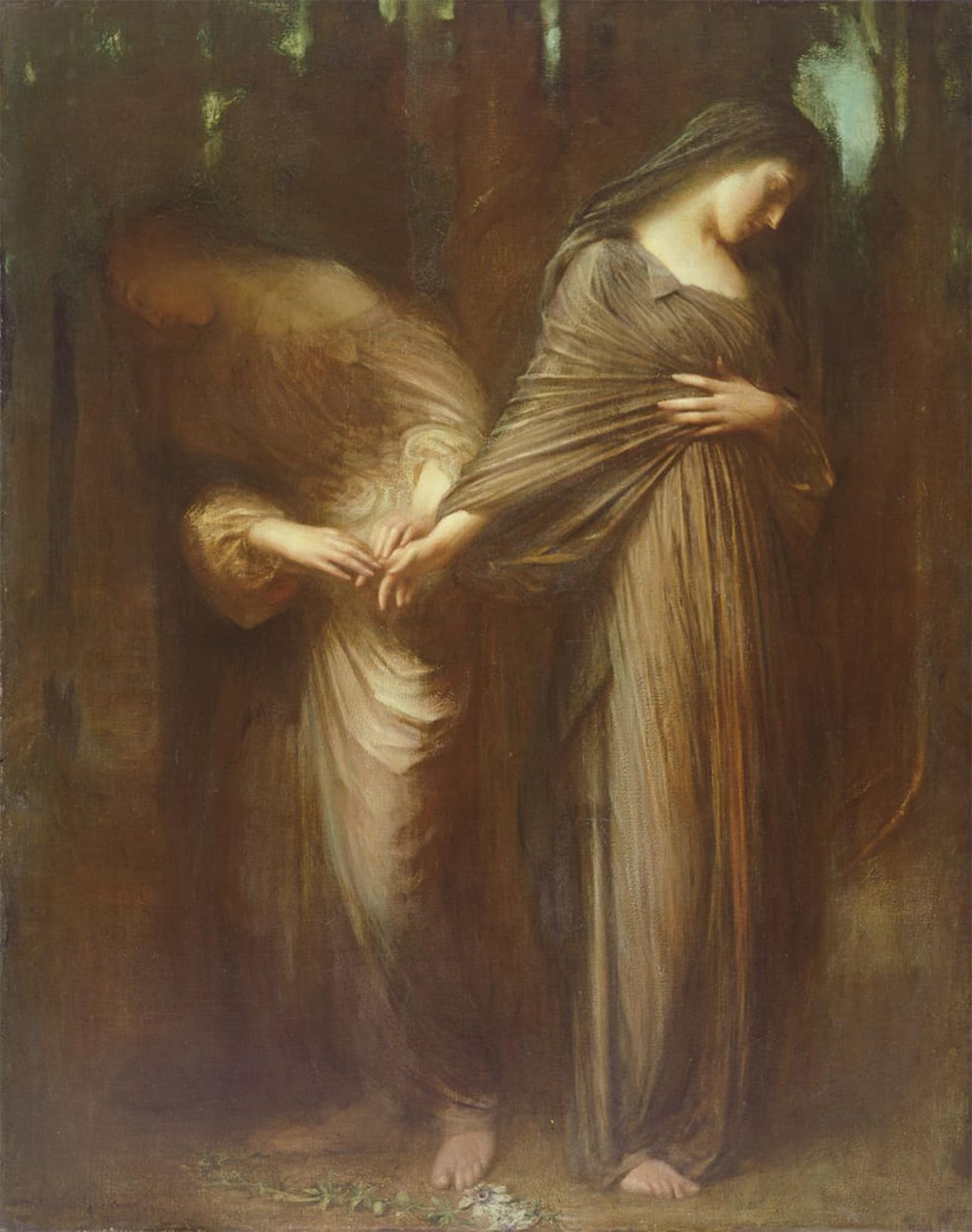 HRJUBWREE Vintage Poster Photo Wall Print Mural Artwork Vale or Farewell by Arthur Hacker Art Prints Painting for Office Decor 60x90cm