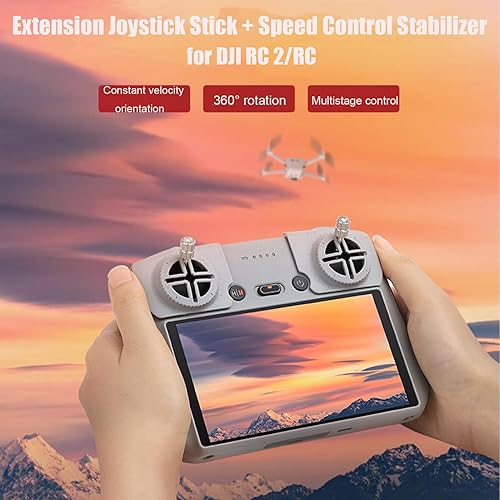 Miniatura 2 de Extensión del mando a distancia Joystick Stick Rocker Control de velocidad estabilizador titular compatible con DJI Mini 3 ProAir 3 para DJI RC 2RC
