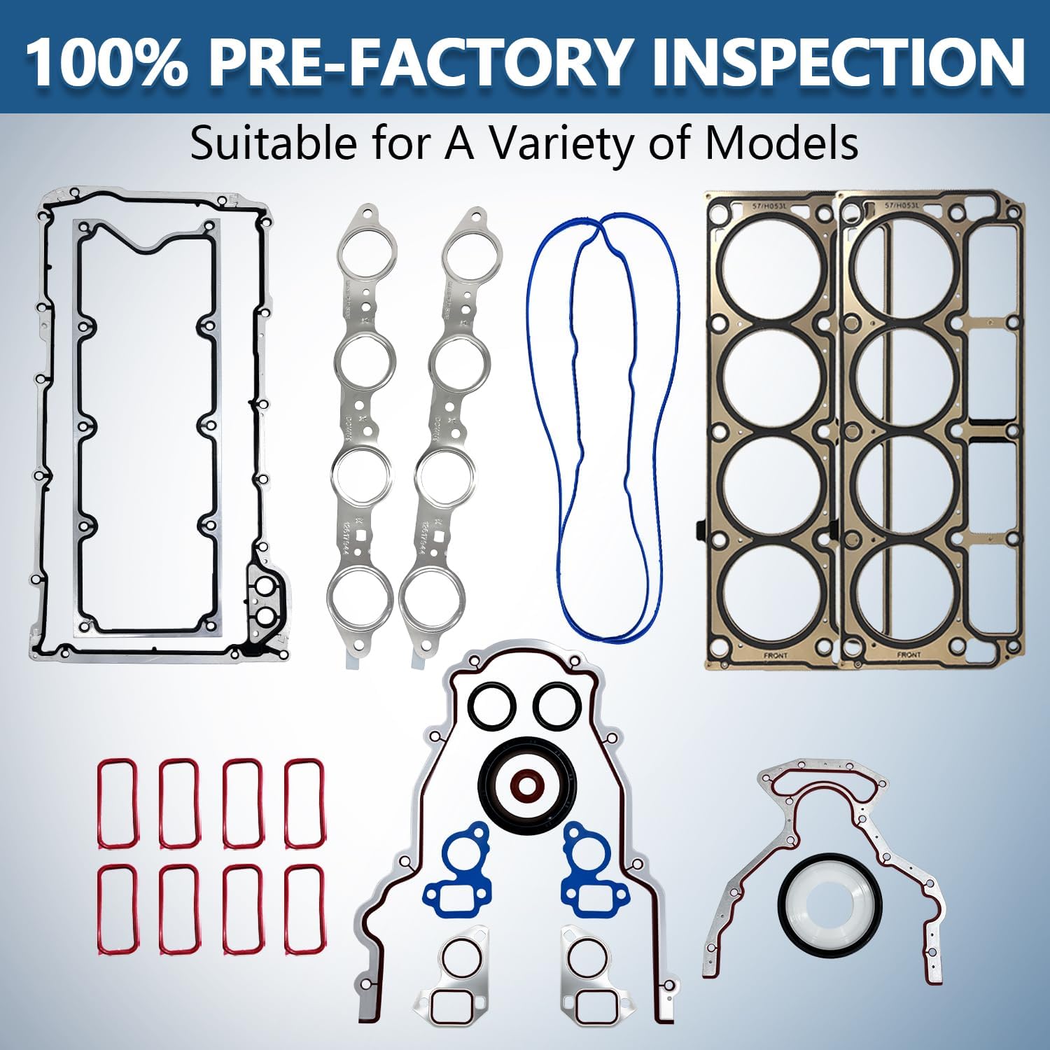 Truck Replace Camshaft Kit mit LS Performance Parts Head Gaskets Oil Seals Bolts Timing Cover Gasket Compatible with GMC Chevrolet 4.8/5.3/5.7/6.0 1997-2006