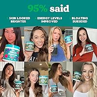 Vista 5 de Simply Blossom Nutrition Polvo de Verduras y Superalimentos Diarios + Colágeno + Probióticos para la Salud Digestiva y Alivio de la Hinchazón