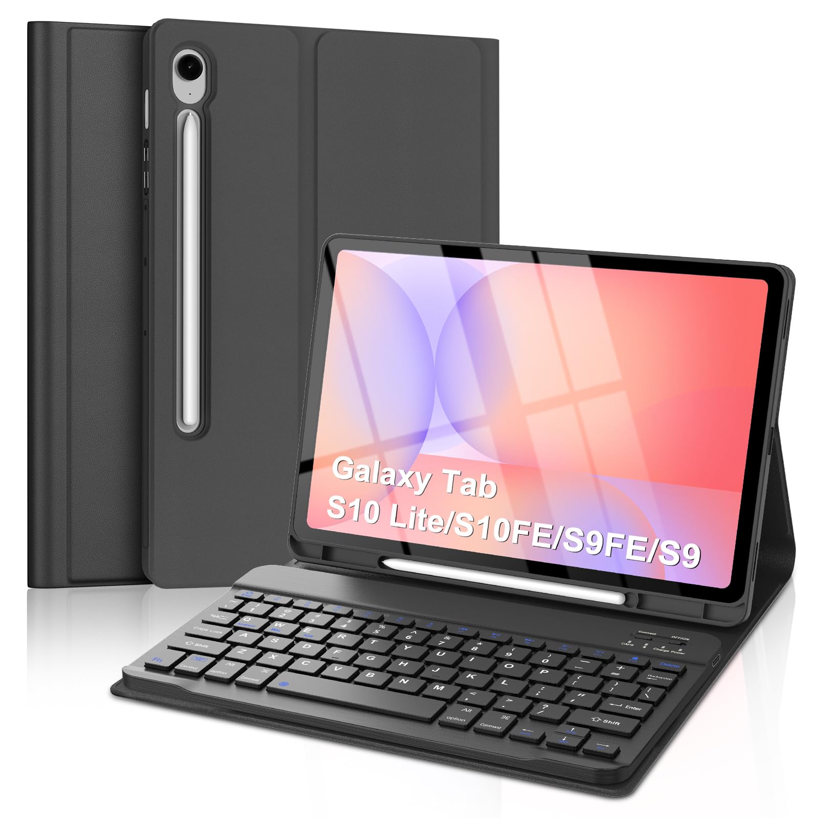 Funda con teclado Samsung Galaxy Tab S10 Lite y S9 FE con bluetooth desmontable 8