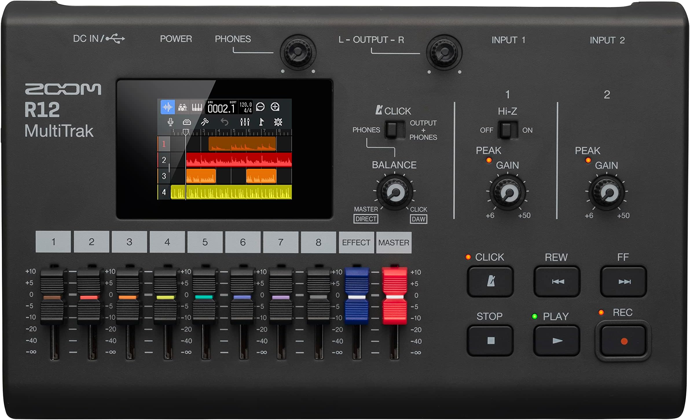R12 MultiTrak Recorder with Touchscreen