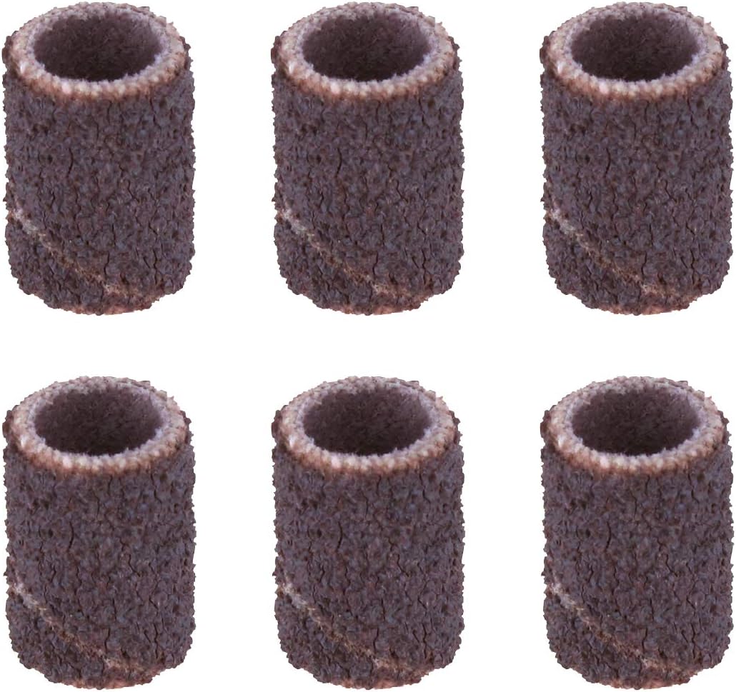 HAND Kit Levigatura Per Dremel E Rotary Tools - 10 Pezzi: 1 Mandrino 1/4" E 9 Cilindri Abrasivi Per Rettifica E Lucidatura